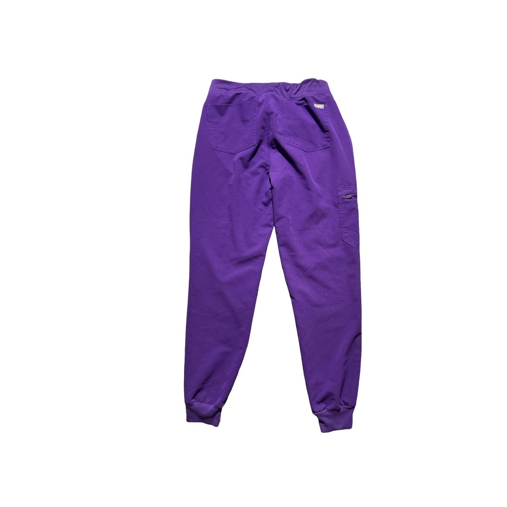 FIGS Technical Collection Purple Scrub Jogger Pants Womens Small Cargo Pocket - Picture 2 of 7